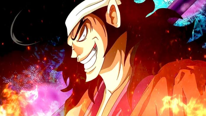 Le visage du personnage en DLC Kozuki Oden de One Piece: Pirate Warriors 4