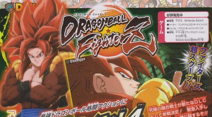 Scan V-Jump Gogeta Super Saiyen 4 Dragon Ball FighterZ