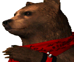 Le personnage de Tekken 3 Kuma 2