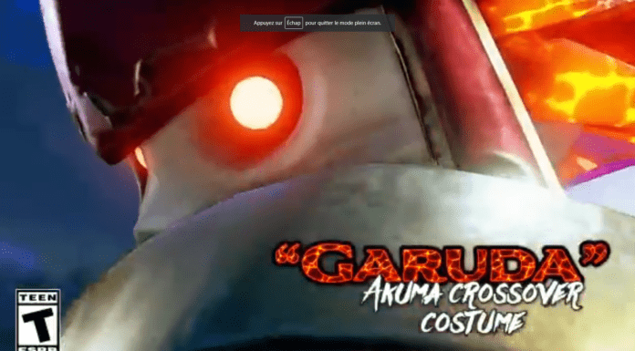 Le costume de Garuda pour Akuma sur Street Fighter V: Champion Edition