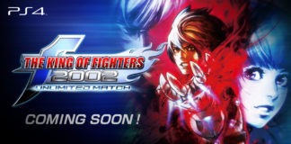 Le logo de The King of Fighters 2002 Unlimited Match avec la mention coming soon