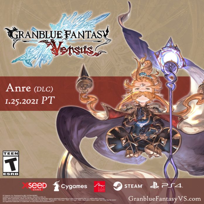 Le personnage DLC de Granblue Fantasy: Versus Uno alias Anre