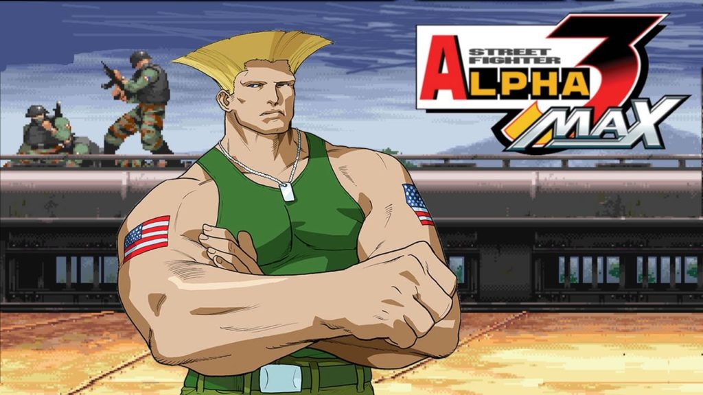 Le personnage de Guile dans Street Fighter Alpha 3