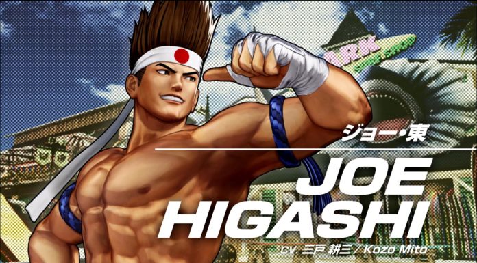 Le personnage de The King of Fighters XV Joe Higashi portant un bandeau blanc avec un point rouge