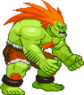 Le personnage de Street Fighter Blanka