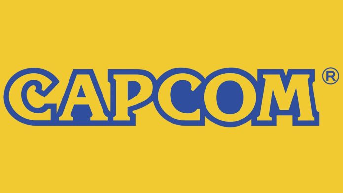 Le logo de Capcom sur fond jaune
