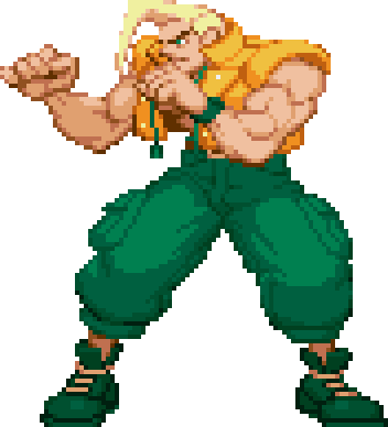 Le personnage de Street Fighter Alpha Charlie Nash