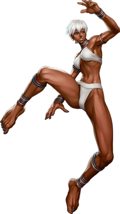 Le personnage de Street Fighter III Elena