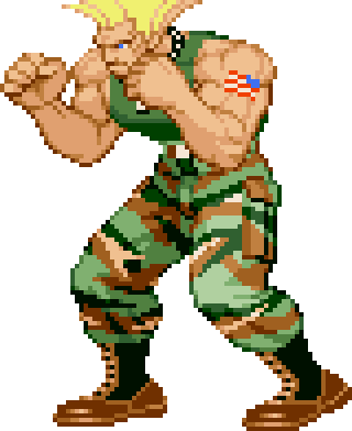 Le personnage de Street Fighter Guile