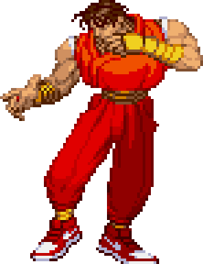 Le personnage de Street Fighter Alpha Guy