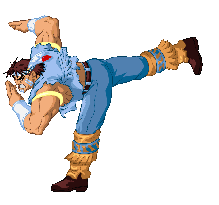 Le personnage de Super Street Fighter II T. Hawk