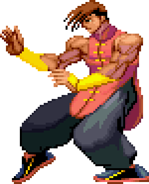 Le personnage de Street Fighter III Yang