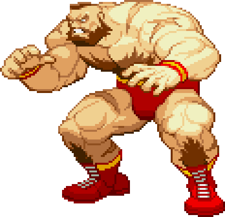 Le personnage de Street Fighter Zangief