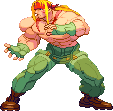 Le personnage de Street Fighter III: New Generation Alex