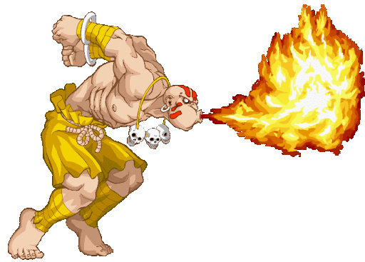 Le personnage de Street Fighter Dhalsim