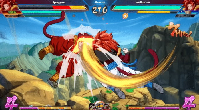 Gogeta Super Saiyen 4 gameplay Dragon Ball FighterZ