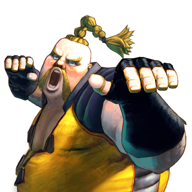 Le personnage de Street Fighter 4 Rufus