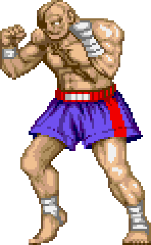 Le personnage de Street Fighter Sagat