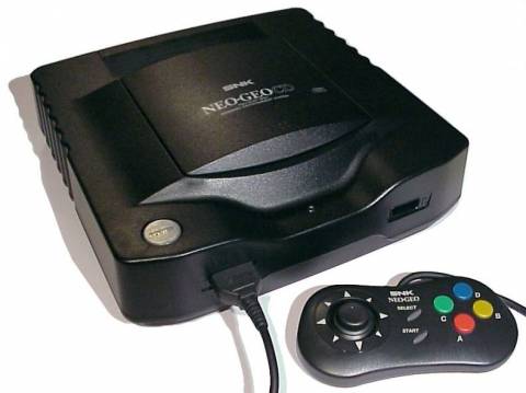 La Neo Geo CD avec une manette noire