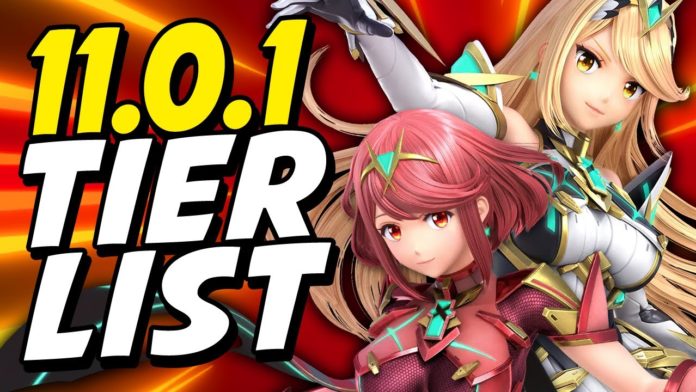 tier list 11.0.1 Hungrybox avec Pyra & Mythra Super Smash Bros. Ultimate