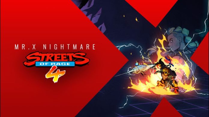 Streets of Rage 4 nouveau dlc Mr. X Nightmare