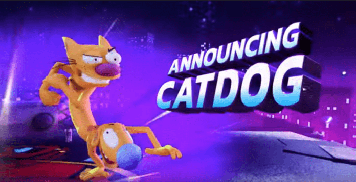 Chat et Chien avec le texte Annoucing CatDog