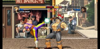 Vega donne un coup de pied à T-Hawk de Street Fighter II