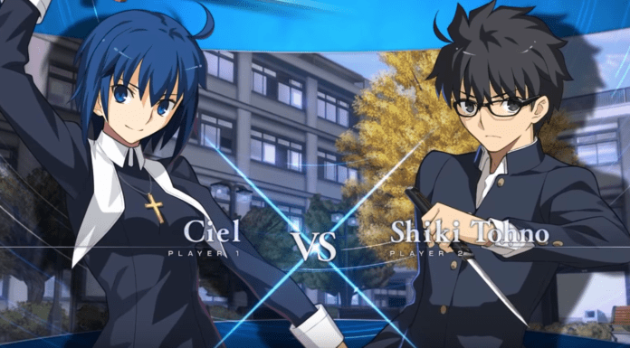Gameplay de Ciel et Shiki Tohno sur Melty Blood: Type Lumina