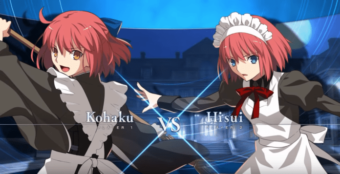 Hisui contre Kohaku dand Melty Blood: Type Lumina