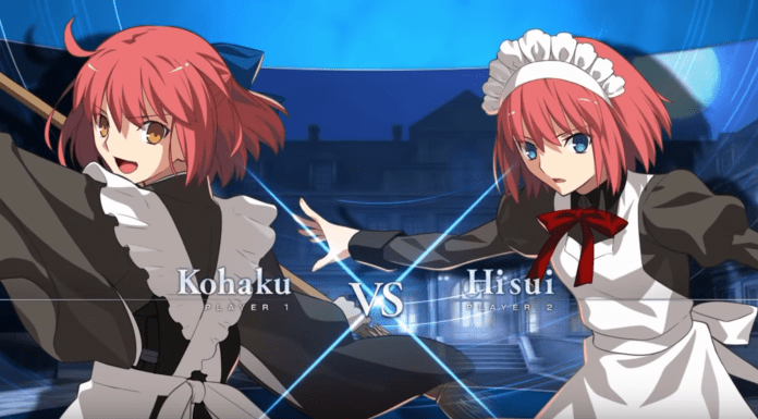 Hisui contre Kohaku dand Melty Blood: Type Lumina