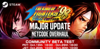 The King of Fighters 90 netcode rollback bêta