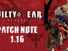 Guilty Gear Strive Patch note 1.16