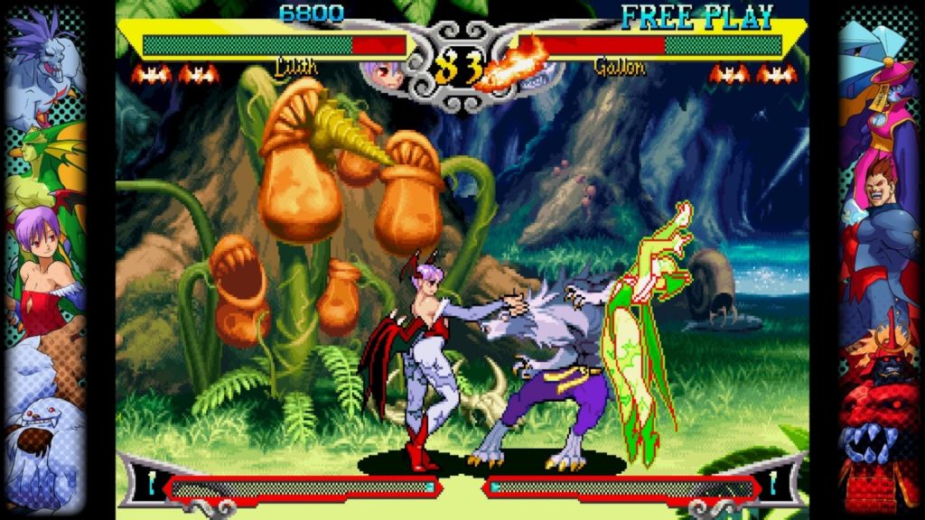 Morrigan et Talbain dans Darkstalkers