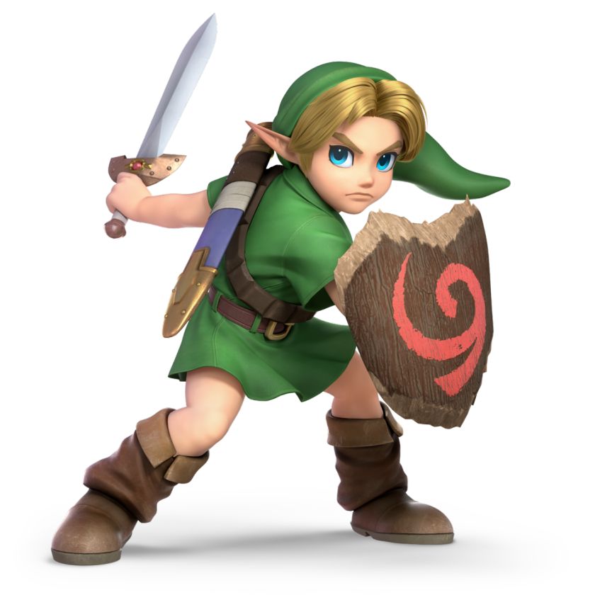 Le personnage Link jeune de Super Smash Bros. Ultimate