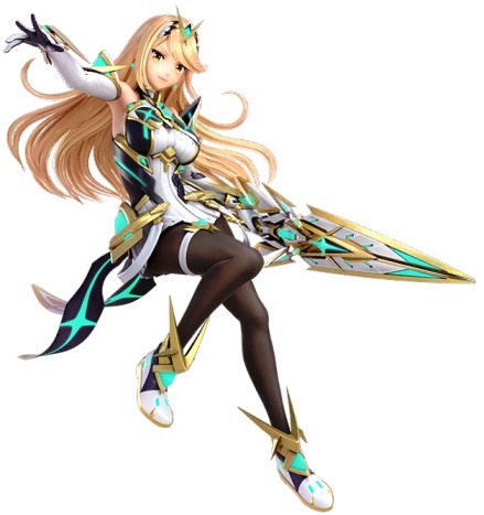 Le personnage Mythra de Super Smash Bros. Ultimate