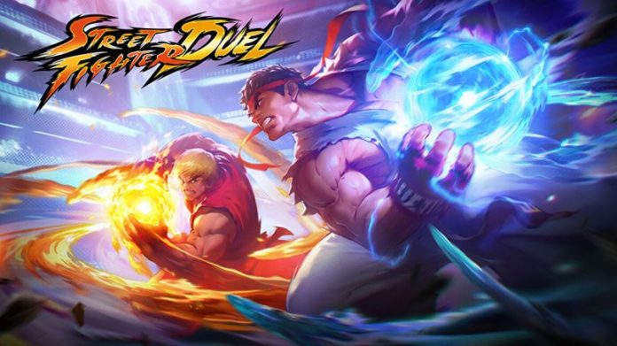 Ryu et Ken de Street Fighter Duel préparant un hadoken